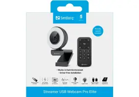 Веб-камера Sandberg Streamer USB Webcam Pro Elite (134-39)