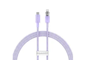 Кабель BASEUS Explorer Series Fast Charging Cable Type-C to Lightning 20W 1m Purple (CATS010205)