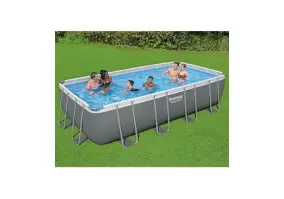 Бассейн каркасный Bestway 549x274x122 см (56465) с картриджным фильтром, тентом и лестницей