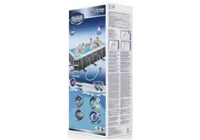 Бассейн каркасный Bestway 56722 Power Steel (412х201х122, карт. фильтр, лестница)