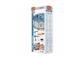 Бассейн каркасный Bestway 366х122 см (56420) с картриджным фильтром, лестницей и тентом