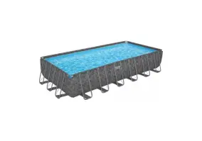 Бассейн каркасный Bestway Grey 561KG (732х366х132, пес. фильтр, лестница, тент)