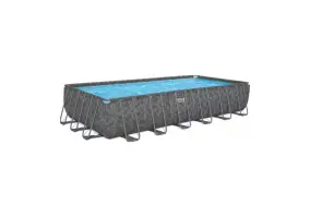 Бассейн каркасный Bestway Grey 561KG (732х366х132, пес. фильтр, лестница, тент)