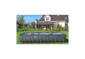 Бассейн каркасный Bestway Grey 561KG (732х366х132, пес. фильтр, лестница, тент)