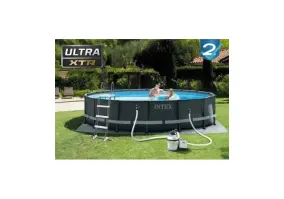 Бассейн каркасный Intex 26326 ULTRA XTR (488х122см) с песочным фильтром, лестницей и тентом