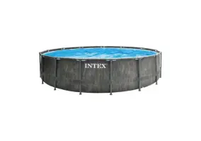 Бассейн каркасный Intex 26742 GREYWOOD (457х122см карт. фильтр, лестница, подкладка, тент)