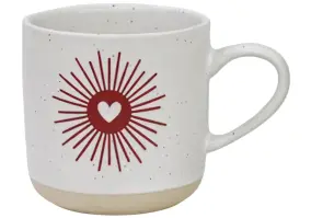 Чашка для чая Ardesto Heart, 350мл, керамика, белый (AR3076)