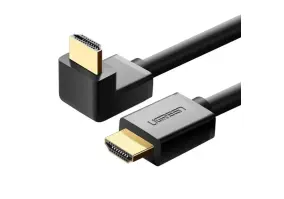 Кабель  UGREEN HD103 90-Degree Angled Cable HDMI v2.0 2m Black (10173)