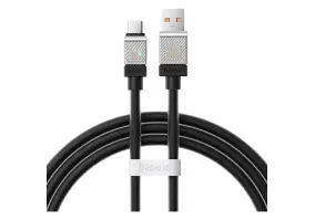 Кабель USB Type-C BASEUS CoolPlay Series USB Type-C to Type-A 1m Black 100W (CAKW000601)
