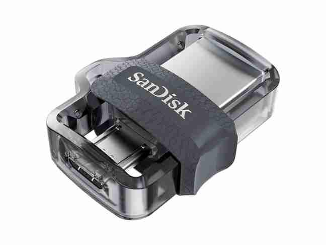 USB флеш накопитель SanDisk 16 GB USB Ultra Dual OTG USB 3.0 Black (SDDD3-016G-G46)