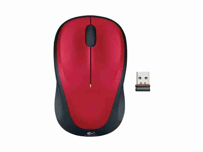 Мышь Logitech M235 Wireless Mouse Red (910-002496)