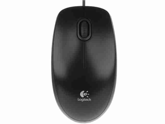 Мышь Logitech B100 Optical Mouse Black (910-003357)